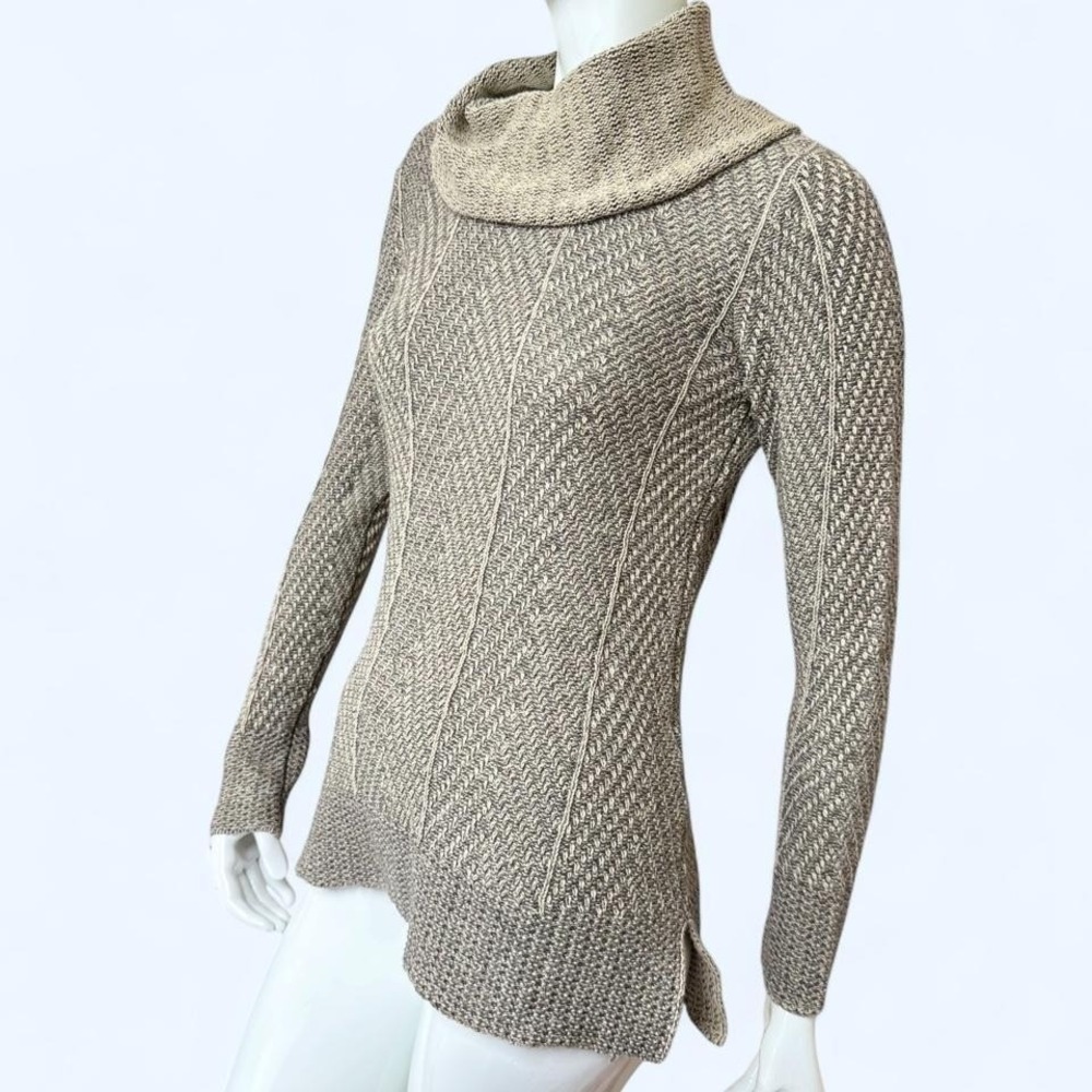Y2K Medieval Cowl‎ Neck Sweater Fairycore Mori Kei Knit Womens S effici cotton - Picture 2 of 8